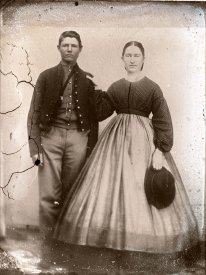 Negative, glass-plate